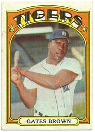 1972 Topps Baseball Cards      187     Gates Brown